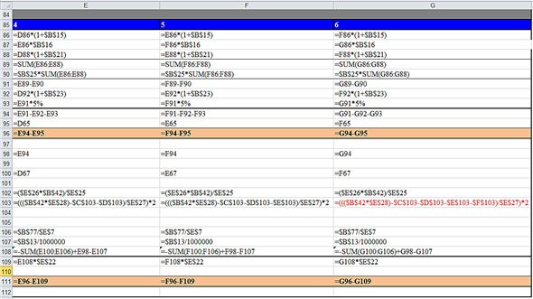 Use spreadsheet for the required computation. Enter given values and formulas in the spreadsheet as shown in the image below. Answers are highlighted in 'Orange'. Obtained results are shown below. a. Compute the total project costs and total direct costs as follows. Enter given values and formulas in the spreadsheet as shown in the image below. Obtained results are shown below. Thus, the total project and total direct costs are and respectively. b. Compute the interest carry, total loan amount to be borrowed, and yield to lender. Enter given values and formulas in the spreadsheet as shown in the image below. Obtained results for interest carry, total loan amount to be borrowed, and yield to lender are as follows: c. Compute amount of equity to be put into each year of construction phase. Enter given values and formulas in the spreadsheet as shown in the image below. Obtained results are shown below. d. Compute before and after tax operating cash flows. Enter given values and formulas in the spreadsheet as shown in the image below. Obtained results are as follows: Compute before and after tax cash flows from sale. Enter given values and formulas in the spreadsheet as shown in the image below. Obtained results are as follows: Thus, the after-tax cash flow from sale is . e. Compute before and after tax operating cash flows as per given 'Pro Forma Operating Statement'. Enter given values and formulas in the spreadsheet as shown in the image below. Obtained results are as follows: Compute before and after tax cash flows from sale. Enter given values and formulas in the spreadsheet as shown in the image below. Obtained results are as follows: Thus, the after-tax cash flow from sale is . Compute BTCF IRR (before Tax Cash Flow Internal Rate of Return) and BT NPV (before Tax Net Present Value). Enter given values and formulas in the spreadsheet as shown in the image below. Obtained results are as follows: Thus, the BTCF IRR and BT NPV are and respectively. The presented Pro Forma Statement is based on the 100% leasing and it ignores the losses from vacancy. Thus, the obtained BT IRR and BT NPV are not appropriate to take decision to accept or reject the project.