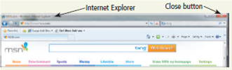 Learn How To 1: Start and Close a Program You can start any program by using the Start button. Complete these steps to start the Web browser program called Internet Explorer: 1. Click the Start button at the left of the Windows taskbar on the bottom of the screen to display the Start menu. 2. Click All Programs on the Start menu to display the All Programs list (Figure). Figure 3. Click the Internet Explorer in the All Programs list to start Internet Explorer (Figure). Figure An item in the All Programs list might have an open folder icon next to it. When this occurs, click the item and another list will appear. Click the program name in this list to start the program. Some pro gram names might appear on the Start menu itself. If so, click any of these names to start the corresponding program. The Start menu displays the names of the programs recently opened on the computer. You can start any of these programs by clicking the name of the program. To close a program, click the Close button in the upper-right corner of the window. If you have created but not saved a document, Windows will ask if you want to save the document. If you do not want to save it, click the No button in the displayed dialog box. If you want to save it, refer to Learn How To 1 in Chapter 3 on page 188. Exercises Using the Start menu, start the e-mail program on the computer. What is the name of the e-mail program? In the program window, what menu names are displayed on the menu bar at the top of the window? Close the e-mail program. Submit your answers to your instructor.