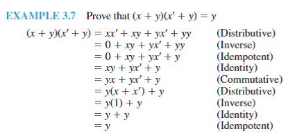 Construct a truth table for the following: Reference of Example 3.7: