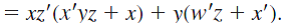 Using DeMorgan's Law, write an expression for the complement of F if F ( w,x,y,z )