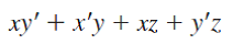 Draw the truth table and rewrite the expression below as the complemented sum of two products: