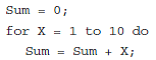 Write the following code segment in MARIE assembly language. (Hint: Turn the for loop into a while loop.)