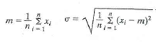 Letter grades are sometimes assigned to numeric scores by using the grading scheme commonly known as grading on the curve. In this scheme, a letter grade is assigned to a numeric score according to the following table: Here, m is the mean score and ? is the standard deviation; for a set of n numbers x 1 , x 2 ,..., x n , these are defined as follows (where denotes the sum as i ranges from a to b ): Write a program to read a list of real numbers representing numeric scores, call functions to calculate their mean and standard deviation, and then call a function to determine and display the letter grade corresponding to each numeric score.