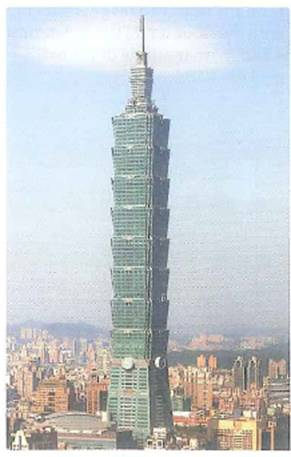 The Taipei 101 Tower in Taipei, Taiwan is a 509-m (1667-ft), 101-story building (Fig.). The outdoor observation deck is on the 89th floor, and two high-speed elevators that service it reach a peak speed of 1008 m/min on the way up and 610 m/min on the way down. Assuming these peak speeds are reached at the midpoint of the run and that the accelerations are constant for each leg of the runs, (a) what are the accelerations for the up and down runs (b) How much longer is the trip down than the trip up      FIGURE A tall one The Taipei 101 Tower in Taipei, Taiwan, is a tall building with 101 stories. It has a height of 509 m (1671 ft). See Exercise.