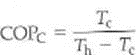 There is a Carnot coefficient of performance (COP C ) for an ideal, or Carnot, refrigerator. (a) Show that this quantity is given by (b) What does this tell you about adjusting the temperatures for the maximum COP of a refrigerator (Can you guess the equation for the COP C for a heat pump )