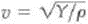 The wave speed in a liquid is given by , where B is the bulk modulus of the liquid and is its density. Show that this equation is dimensionally correct. What about for a solid ( Y is Young's modulus.)