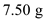 (a) Coulomb's law states that the electro static force between the two charges is directly proportional to the charge of each particle and inversely proportional to the square of the distance between the two charges.   Here,   is the Coulomb's constant,   is the charge of the particle 1,   is the charge of the particle 2, and   is the distance between the two particles. Substitute   for   ,   for   ,   for   , and   for   .   The tension T in the string is pointed in an upward direction and the gravitational force   is pointed in a downward direction. The electrical Coulomb force   exerted by the lower charge is in downward direction. Thus, the net force exerted on the system when it is in equilibrium.   Here,   is the mass of each particle and   is the acceleration due to gravity. Rewrite the equation for   .   Substitute   for   ,   for   , and   for   .   Therefore, the tension in the string is   . (b) Let   be the new distance between the two charges and   be the maximum tension in the string. Thus, the net force exerted on the system is,   Rewrite the equation for   .   Substitute   for   ,   for   ,   for   ,   for   ,   for   , and   for   .   Therefore, the smallest value of distance d possible before the string breaks is   .
