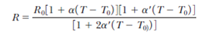 When a straight wire is heated, its resistance changes according to the equation (Eq. 17.7), where a is the temperature coefficient of resistivity. (a) Show that a more precise result, which includes the length and area of a wire change when it is heated, is where is the coefficient of linear expansion. (See Chapter 10.) (b) Compare the two results for a 2.00-m-long copper wire of radius 0.100 mm, starting at 20.0°C and heated to 100.0°C.