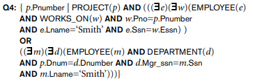 Q1: SELECT Fname, Lname, Address FROM EMPLOYEE, DEPARTMENT WHERE Dname='Research' AND Dnumber=Dno; Q8: SELECT E.Fname, E.Lname, S.Fname, S.Lname FROM EMPLOYEE AS E, EMPLOYEE AS S WHERE E.Super_ssn=S.Ssn; Q1B: SELECT E.Fname, E.LName, E.Address FROM EMPLOYEE E, DEPARTMENT D WHERE D.DName='Research' AND D.Dnumber=E.Dno; Q27: SELECT Pnumber, Pname, COUNT (*) FROM PROJECT, WORKS_ON, EMPLOYEE WHERE Pnumber=Pno AND Ssn=Essn AND Dno=5 GROUP BY Pnumber, Pname; -Consider SQL queries Q1, Q8, Q1B, Q4, Q27 in Chapter 5. (a) Draw at least two query trees that can represented each of these queries. Under what circumstances would you use each of your query trees? (b) Draw the initial query tree for each of these queries; then show how the query tree is optimized by the algorithm outlined in section 18.7. (c) For each query, compare your on query trees of part (a) and the initial and final query trees of part (b).