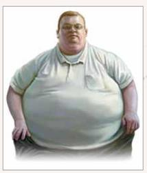 Can Personality Explain Obesity? About two of every three American adults are overweight or obese. Peter Herida is one of the very few who is medically defined as super massive morbid obese. As a 10-12-yearold child, Peter already weighed 179 pounds. At age 46, his weight reached an astonishing 863 pounds (pictured at right). His grocery bill was nearly $400 a week, and he ate over 3,000 calories at each meal. Peter took 14 different medications four times a day because of the lifethreatening health damage caused by his extreme morbid obesity. Some of Peter's medical problems included heart failure, diabetes, and difficulty breathing during sleep. He became so heavy he could not walk, which resulted in him being housebound for 20 years. His mobility became so limited that a trip to the doctor's office required a wheelchair van, two fire truck crews, and one ambulance crew to transport him. During one doctor's visit, Peter was told that unless he took radical measures to lose weight quickly, he would die soon. Peter chose to undergo gastric bypass surgery, a risky procedure that promised to make his stomach smaller so he would feel full after eating much less food. His doctor warned him that because of his weight and health problems, the operation carried a 60% chance of death. So, when Peter woke up after surgery, he promised himself, I'm going to try and make this thing work, as I now was given a second chance at life! (Herida, 2003). Peter knew the operation was the easy part and the challenging part would be to make long-term lifestyle changes. After not having moved his body for 20 years, Peter spent his first 3 months learning how to walk again. He exercised and dieted for years afterward. At age 49, he swims a mile a day and works out daily. His health improved so much he takes only two medications a day compared to the 14 he took before. He is no longer a diabetic, he sleeps without difficulty breathing, and his heart is functioning better. Peter's efforts helped him to lose a whopping 560 pounds during the first 10 months after surgery. His selfesteem skyrocketed and he rewarded himself by purchasing his dream car, a mintcondition 1982 Mercedes sedan, which he says beats the heck out of a wheelchair van and emergency vehicle motorcade (Herida, 2005). Peter became a motivational speaker to encourage others to strive to reach their potential just as he did.    Question What roles might the Freudian concepts of the id, ego, and superego have had in Peter becoming so obese that he could not walk?