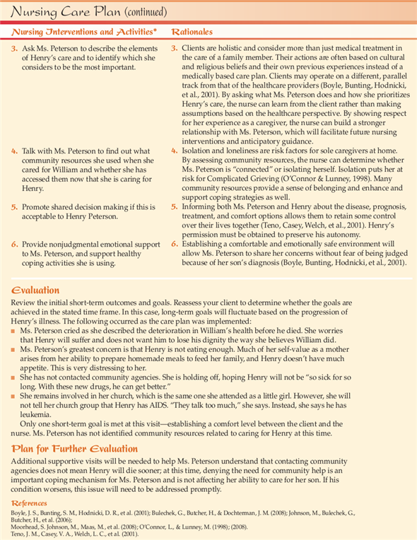Refer to the table in Standardized Language, NOC Outcomes and NIC Interventions mentioned in the preceding reference. Answer the questions in the table. Also refer to a nursing diagnosis handbook and NIC and NOC manuals, if you need to.