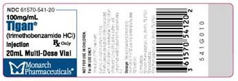 Drug Calculations  The physician orders trimethobenzamide ( Tigan ) 200 mg to be administered intramuscularly. Using the medication label for Tigan, administer ____ mL to your patient.   