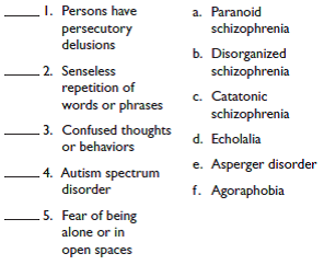 Match the following by placing the correct letter in the column:  <div style=padding-top: 35px> 