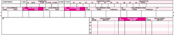 Report the appropriate condition code, occurrence code, occurrence span code, and/or value code requested for the billing situation described.Remember to use the correct format for each type of code. a.On April 8, 2007, the QIO notified the patient of the hospital's intention to bill for accommodations starting on April 10, based on the determination that the patient no longer required a covered level of inpatient care. The patient remained in the hospital as an inpatient until April 13 at a rate of $800 per day. Record the appropriate occurrence code, occurrence span code, and value code indicating the patient's liability for the continued stay.UB-04 Form-FLs 10-41     b.A patient is admitted to a PPS hospital and is transferred out on the same day. Report the required condition code and value code to indicate covered or noncovered care.UB-04 Form-FLs 10-41     c.A patient was hospitalized after a work-related accident on June 9, 2010, at 3:30 P.M. The payment from a workers' compensation plan has been substantially delayed due to lengthy arbitration, and a Medicare Conditional Payment request is being made. Report the required MSP value code and amount as well as the required codes to indicate the date and hour of the accident.UB-04 Form-FLs 10-41   