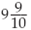 Convert the following mixed numbers to fractions.