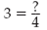 Find the missing numerator in the following equations: