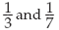 For each set of fractions, find the least common denominator. Then convert each fraction to an equivalent fraction with the LCD.