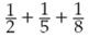 Find the following sums. (Rewrite answers in the proper form.)