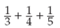 Find the following sums. (Rewrite answers in the proper form.)