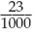 Write the following fractions in decimal form.  
