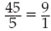 Write the following fraction proportions as ratio proportions.  