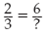 Cross-multiply to find the missing value.