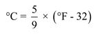 Step 1 of 4 Temperature conversions are commonly required, and one can convert from Fahrenheit to Celsius using the following relation:  