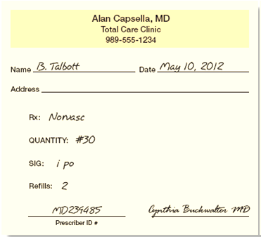 In Exercises 12, refer to prescription C.    Prescription C  How many Norvasc tablets should the pharmacy technician dispense?
