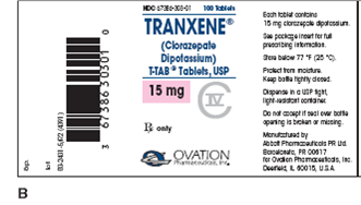 In Exercises 9, refer to label B.    What is the dosage strength?