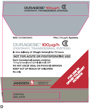 In Exercises 14, refer to label D.    What is the dosage strength?