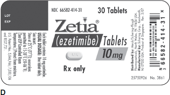 Ordered: Zetia 10 mg po daily On hand: Refer to Label D. Tablets are scored.