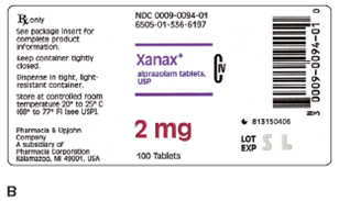 In Exercises 11, calculate the amount to administer. Unless otherwise noted, all scored tablets are scoredin half. Ordered: Alprazolam 0.5 mg PO tid On hand: Refer to label B. Tablets are scored into fourths. Administer: _____  