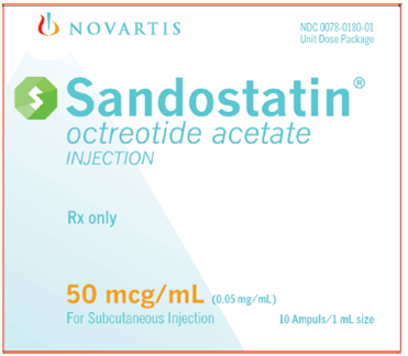 The physician orders Sandostatin 75 mcg IM tid. On hand: See Figure 9-15a, b, and c.        Figure 9-15  Describe what actions you should take before administering the medication. If you were going to administer the medication: Which package would you use and why? What would be the amount to administer? What syringe would you use?