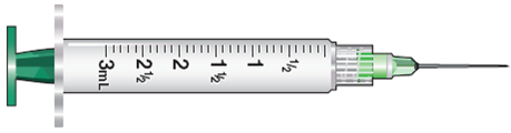 In Exercises 2, find the amount to administer, then mark the syringe. Ordered: Haloperidol decanoate 60 mg deep IM stat On hand: Haloperidol decanoate 50 mg/mL  