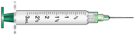 In Exercises 6, find the amount to administer, then mark the syringe. Ordered: Magnesium sulfate 250 mg IM qd On hand: Magnesium sulfate 10% solution  