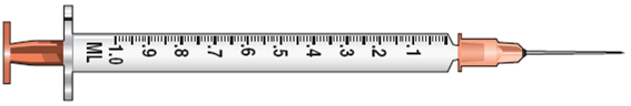 In Exercises 8, find the amount to administer, then mark the syringe. Ordered: Robinul 0.15 mg IM stat On hand: Robinul 0.2 mg/mL  