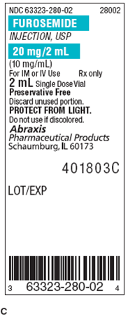 For Exercises 17, find the amount to administer, select the proper syringe, and write in the space provided. Ordered: Furosemide 15 mg IM now On hand: Refer to label C. Administer: __________nge: __________