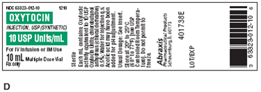 For Exercises 18, find the amount to administer, select the proper syringe, and write in the space provided. Ordered: Oxytocin 20 units IM q 12h prn On hand: Refer to label D. Administer: __________nge: __________