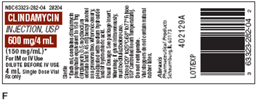 For Exercises 20, find the amount to administer, select the proper syringe, and write in the space provided. Ordered: Clindamycin 300 mg IM now On hand: Refer to label F. Administer: __________nge: __________