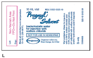 In Exercises 28, refer to the package insert for Pregnyl. Ordered: Pregnyl 2,500 units IM every other day. On hand: 10,000 unit vial of Pregnyl for IM use. See Figure K and L.        What solution strength should be written on the label of the vial?