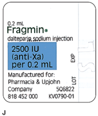 For Exercises 18, find the amount to administer, and then determine the proper syringe and write it in the space provided. Ordered: Fragmin 5000 IU Sub-Q qd post-op X 5 On hand: Refer to label J. Administer: __________inge:__________