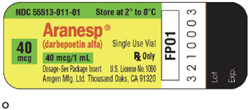 For Exercises 23, find the amount to administer, and then determine the proper syringe and write it in the space provided. Ordered: Aranesp 25 mcg sub-q now On hand: Refer to label O. Administer: __________nge: __________
