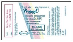In Exercises 15, refer to the following order, label, and package insert. Ordered: Pregnyl 5000 USP units IM every other day        What should be done with the rest of the solution, and how long will it last?