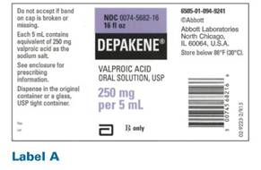 Answer the following questions. If the order was for 850 mg of this drug, what amount would you administer? See label A and package insert information. Depakene package insert information: PO (children) initial dose of 15-45 mg/kg/day  