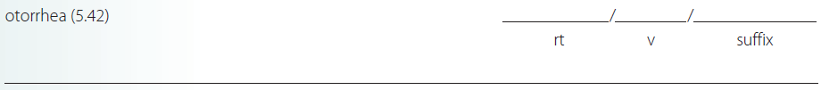 Give a brief definition and dissect each term listed into its word parts in the space provided. Check your answers by referring to the frame listed in parentheses and to your medical dictionary. Then listen to the Audio CD to practice pronunciation.