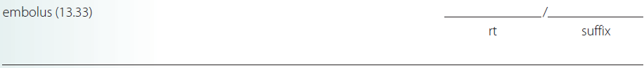Give a brief definition and dissect each term listed into its word parts in the space provided. Check your answer by referring to the frame listed in parentheses and your medical dictionary. Then listen to the Audio CD to practice pronunciation.  <div style=padding-top: 35px> 