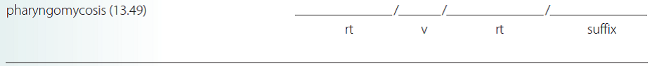 Give a brief definition and dissect each term listed into its word parts in the space provided. Check your answer by referring to the frame listed in parentheses and your medical dictionary. Then listen to the Audio CD to practice pronunciation.  <div style=padding-top: 35px> 