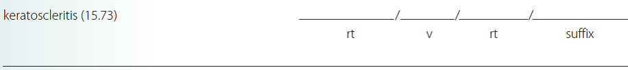 Give a brief definition and dissect each term listed into its word parts in the space provided. Check your answer by referring to the frame listed in parentheses and your medical dictionary. Then listen to the Audio CD to practice pronunciation.  <div style=padding-top: 35px> 