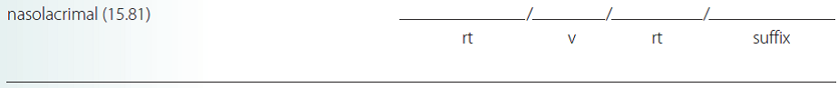 Give a brief definition and dissect each term listed into its word parts in the space provided. Check your answer by referring to the frame listed in parentheses and your medical dictionary. Then listen to the Audio CD to practice pronunciation.  <div style=padding-top: 35px> 