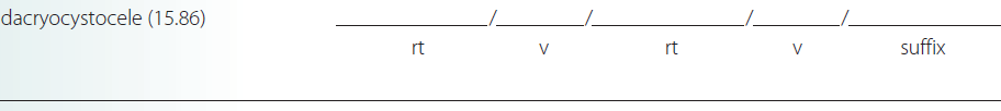 Give a brief definition and dissect each term listed into its word parts in the space provided. Check your answer by referring to the frame listed in parentheses and your medical dictionary. Then listen to the Audio CD to practice pronunciation.  <div style=padding-top: 35px> 